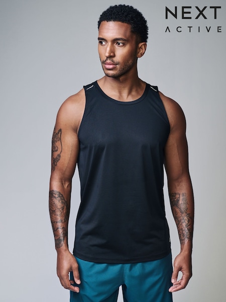 Black Active Gym Textured Training Vest (AA9423) | €18