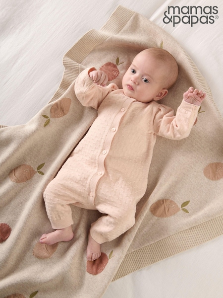 Mamas & Papas Pink 100% Cotton Knitted Romper (AA9472) | € 23