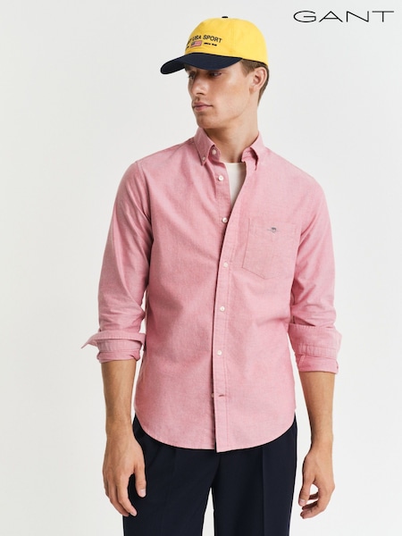 Рожевий - GANT стандартний крій Classic оксфорд 100% Cotton сорочки (AA9547) | 5 708 грн