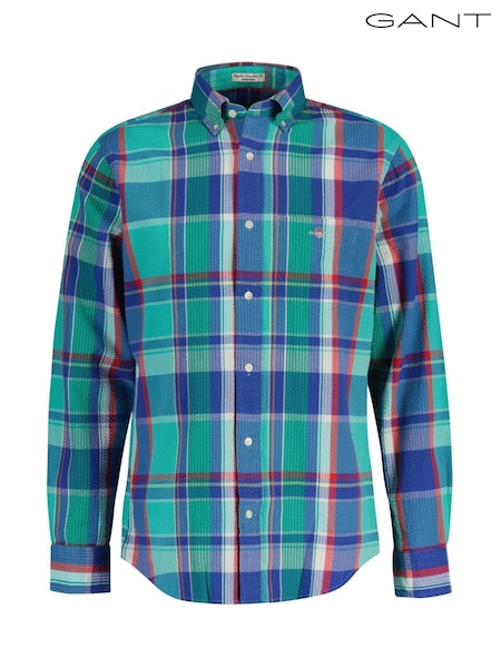GANT 100% Cotton Regular Fit Seersucker Madras Shirt (AA9561) | €132