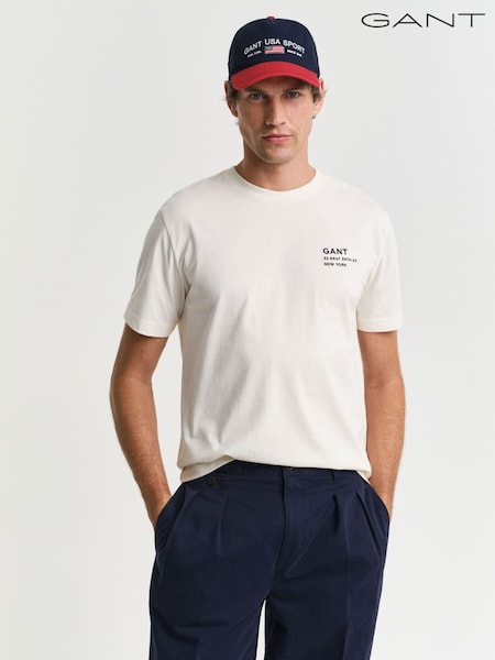 GANT Cream 100% Cotton T-Shirt (AA9617) | R$ 395