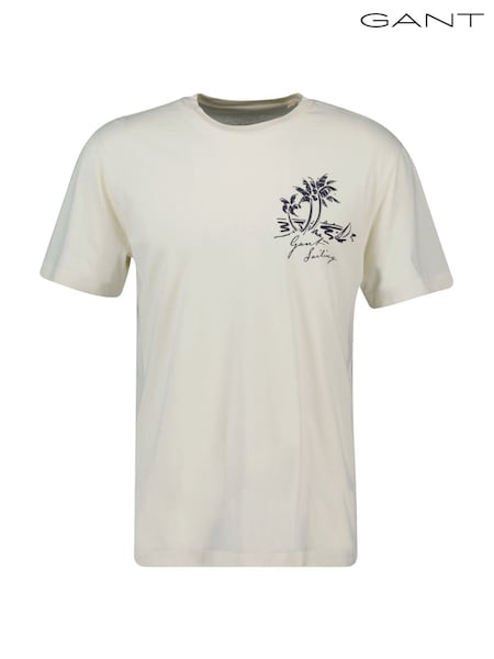 GANT Sunfaded Printed 100% Cotton T-Shirt (AA9618) | 77 €