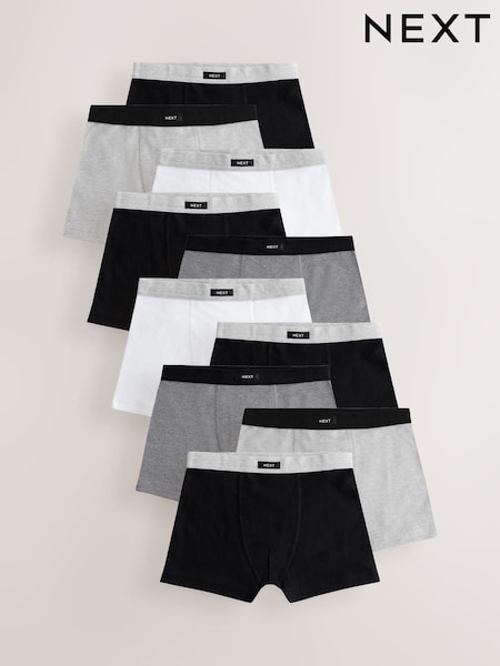 Grau - Soft Waistband Trunks 10 Pack (2-16yrs) (AA9672) | 38 € - 45 €