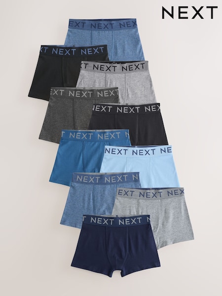 Blau/Grau - Trunks 10 Pack (1.5-16yrs) (AA9674) | 38 € - 45 €