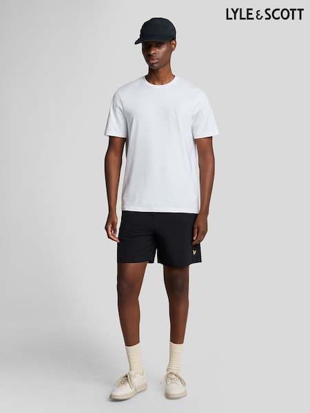 Lyle & Scott Black Plain Swim Shorts (AA9708) | €60