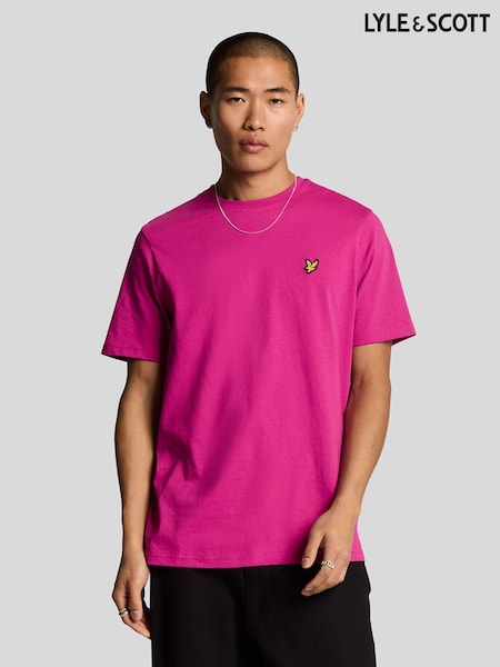 Lyle & Scott Pink Cotton Plain T-Shirt (AA9740) | €43