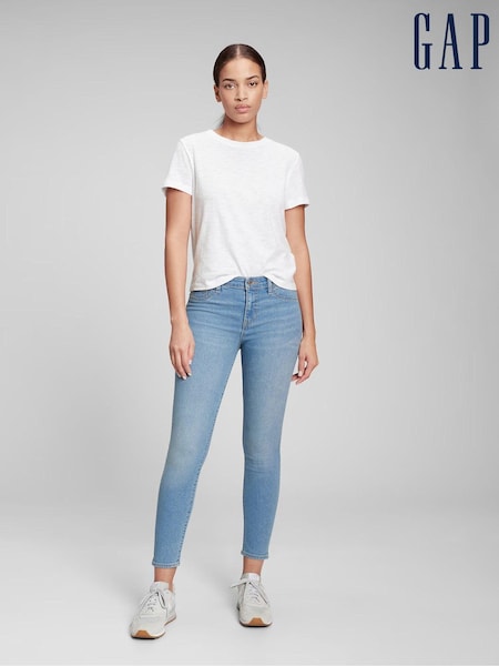 Gap Light Blue Mid Rise Ankle Length Favourite Jeggings (AA9948) | €46