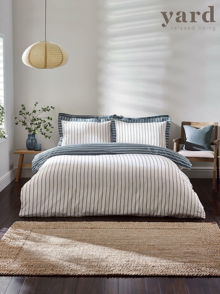 Yard Dusk Helmsley Stripe 100% Cotton Duvet Set (AA9958) | €34 - €64
