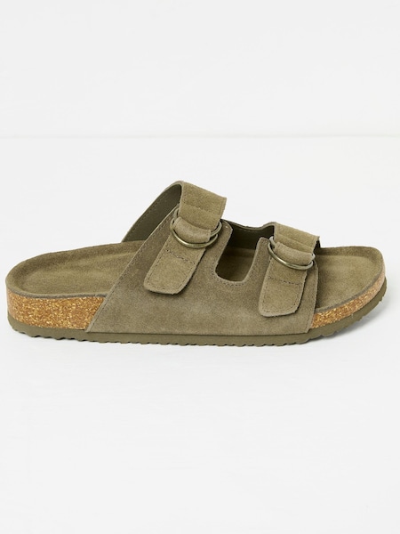 Khaki Green Mylor Suede Sandal (AB1075) | ₪199