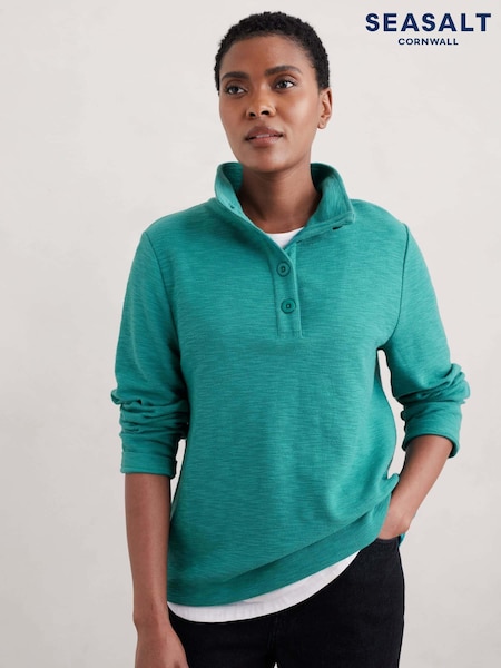 Seasalt Cornwall Blue Last Boat Sweatshirt (AB1197) | €44