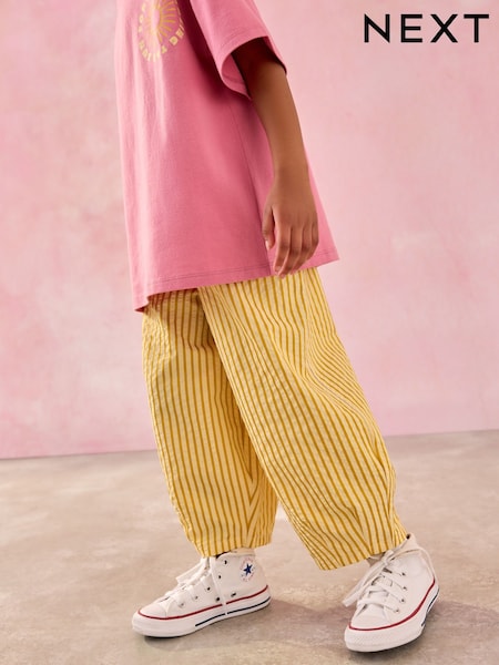 Ochre Stripe Barrel Leg Trousers (3-16yrs) (AB1537) | €22 - €29