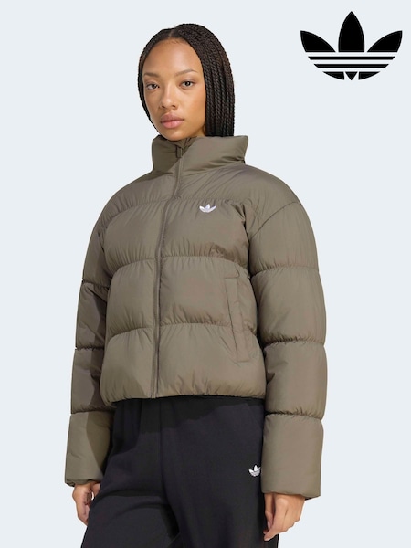 Brown - Adidas Originals Short Padded Jacket