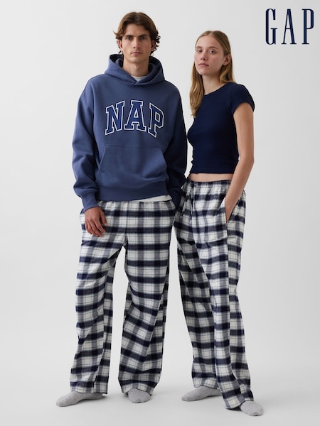 Marineblau/Weiß - Gap Pyjamahose aus dem weichsten Flanell