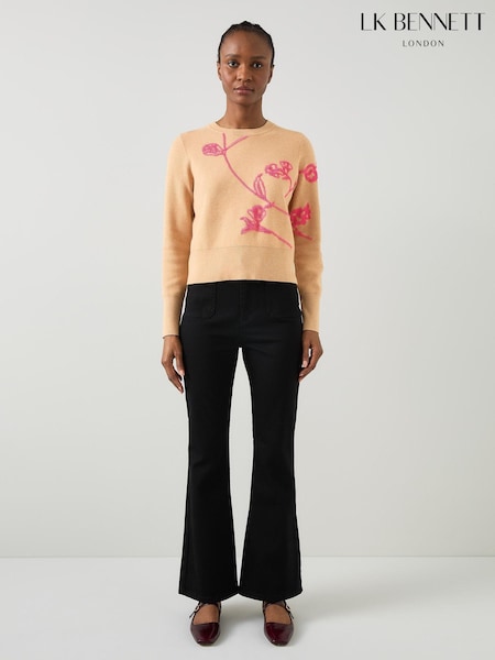 LK Bennett Henrietta Flower Detail Jumper (AB1609) | 747 LEI