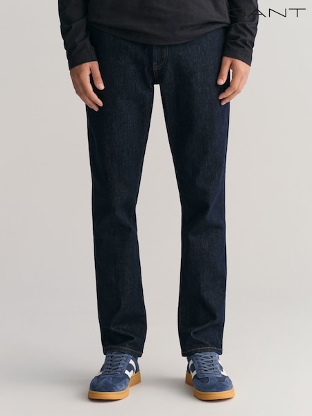 Dunkelblaue Waschung - GANT Slim Fit 100% Cotton Jeans (AB1668) | 153 €