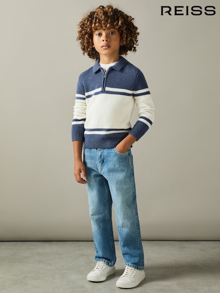 Reiss Gallow Half-Zip Colour-Block Polo Shirt (AB1713) | € 53