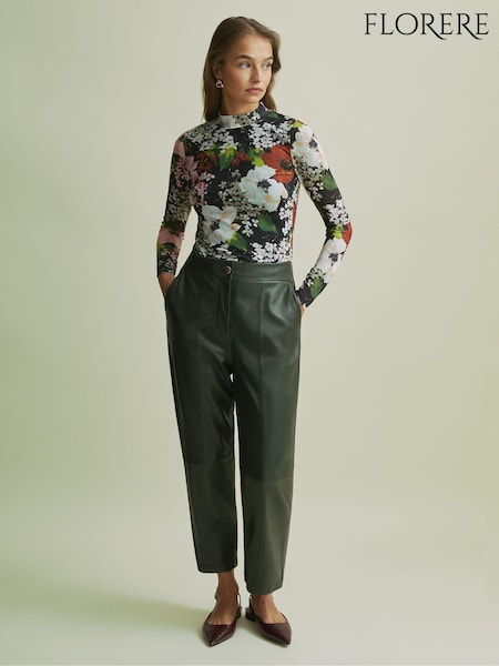 Florere Tapered Leather Trousers (AB1718) | € 465