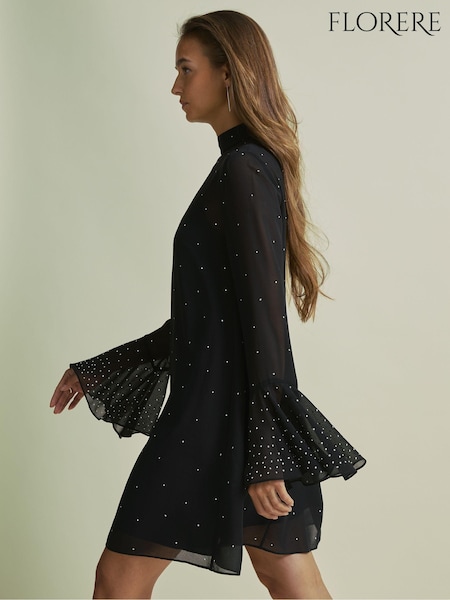 Florere Rib Knit Metallic Thread Midi Dress (AB1723) | 633 QAR