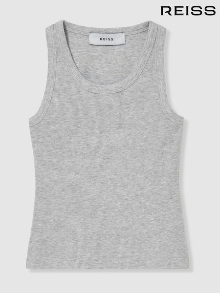Gris - Camiseta sin mangas de mezcla de algodón Violet de Reiss (AB2032) | 15 €