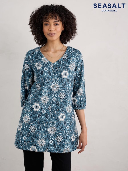 Seasalt Cornwall Blue Loganberry Cotton Tunic (AB2163) | €44.50