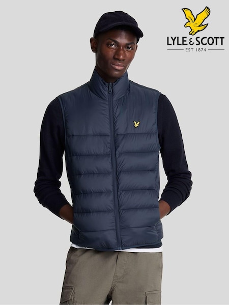 Lyle & Scott Blue Wadded Gilet (AB2173) | €133