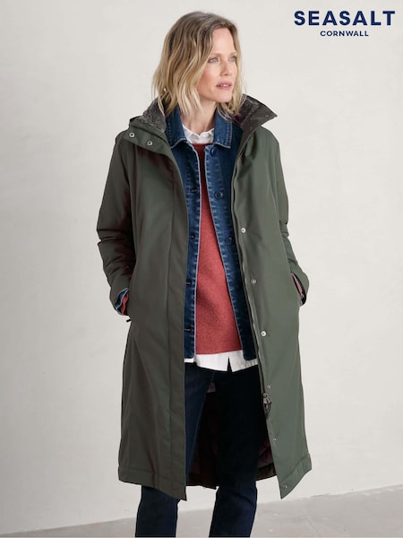 Seasalt Cornwall Woodland Petite Janelle Raincoat (AB2193) | ₪855