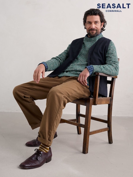 Seasalt Cornwall Mens Neot Knitted Cotton Jumper (AB2229) | 355 LEI