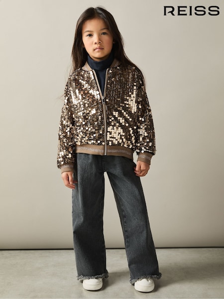 Reiss Rebecca Sequin Bomber Jacket (AB2293) | ‏540 د.إ.‏