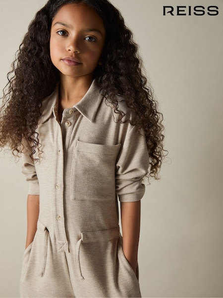 Reiss Rita Jersey Mélange Drawstring Boilersuit (AB2308) | ‏511 د.إ.‏