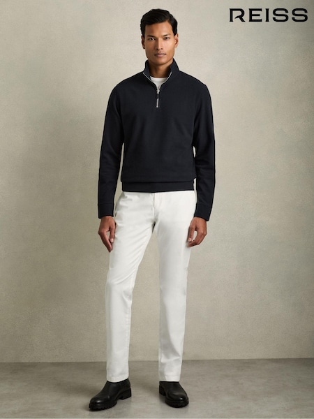 Laivasto - Reiss Creek Brushed-corduroy Half-zip Jumper (AB2311) | €173
