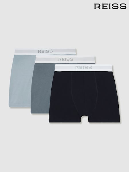Reiss Blue Multi Joseph Stretch-Cotton Boxers 3 Pack (AB2364) | €55