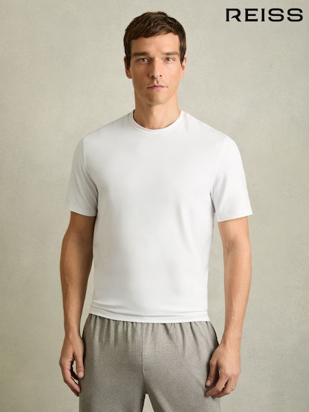 Weiß - Reiss Diego Crew Neck Jersey T-Shirt (AB2419) | 74 €