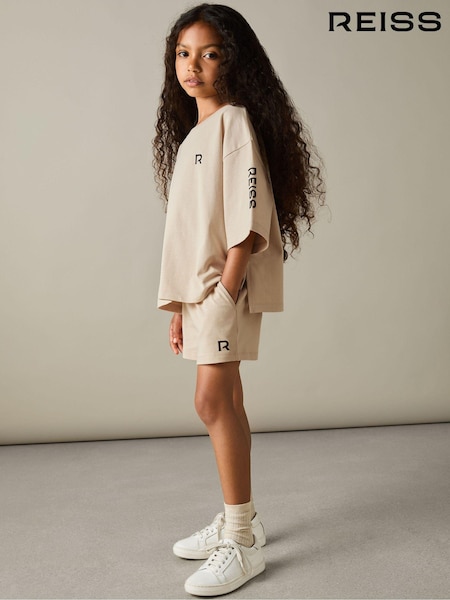 Reiss Stone Carly 4-9 yrs Cotton-Jersey T-shirt and Shorts Set (AB2437) | 257 QAR