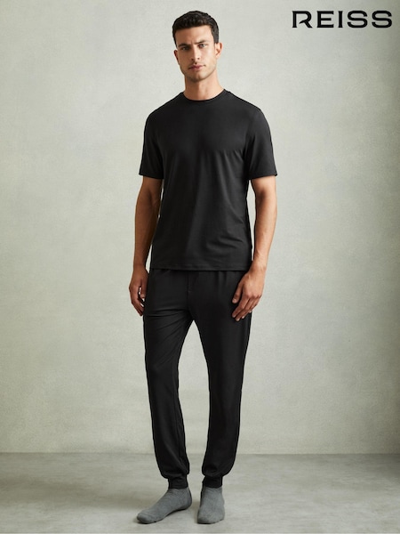 Reiss Bastil Tapered Stretch Jersey Joggers (AB2444) | ‏500 ر.ق.