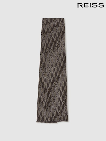 Reiss Mallory Silk-Twill Monogram-Jacquard Dress Scarf (AB2448) | 125 €