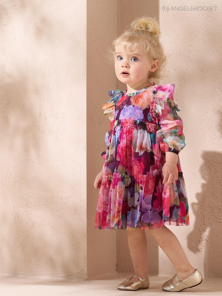Angel & Rocket Pink Alessia Floral Print Dress (AB2624) | € 19 - € 21