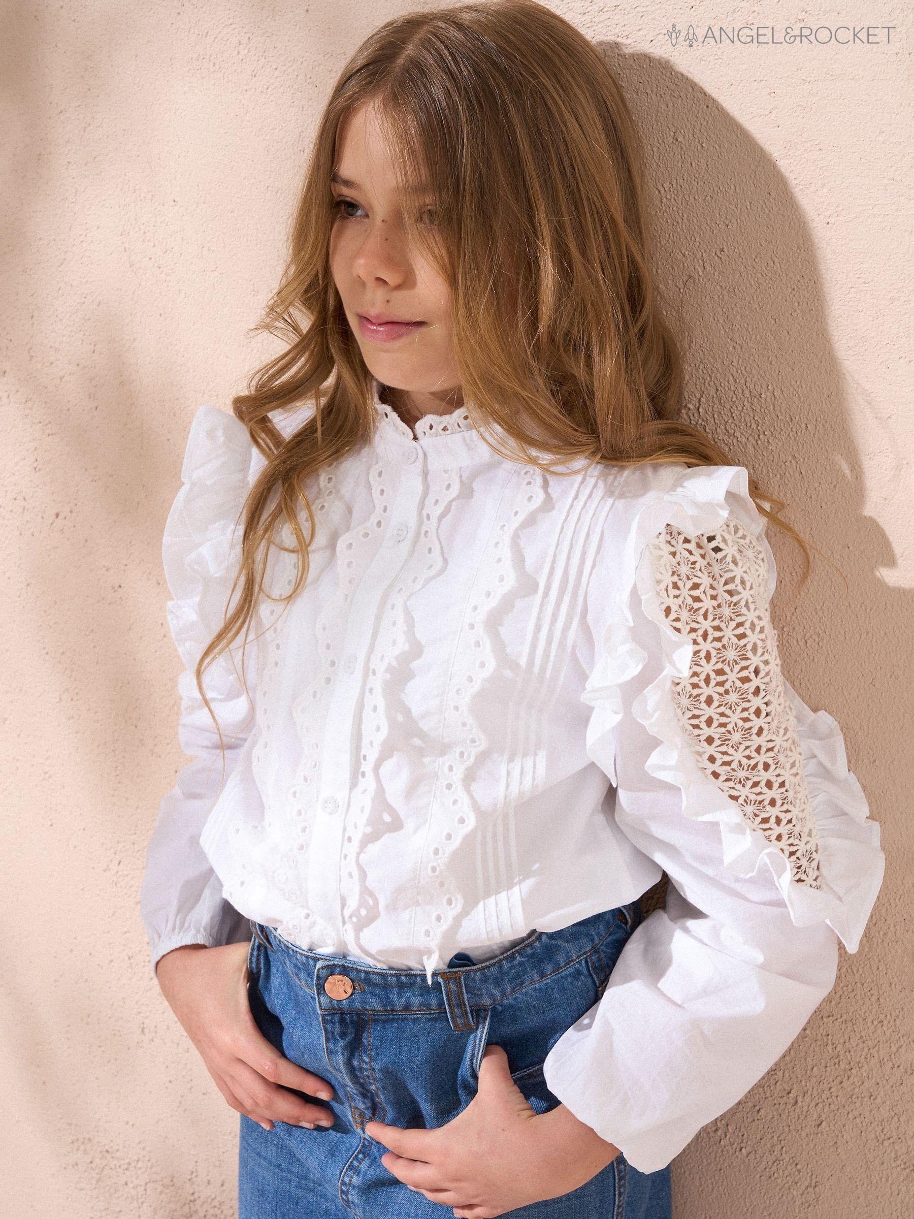 White formal blouse cheap