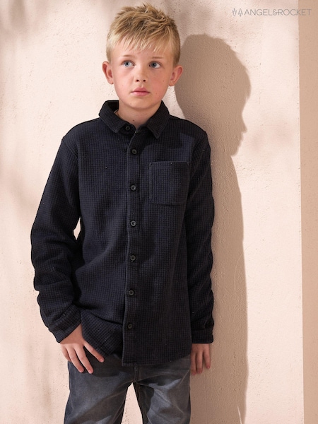 Angel & Rocket Black Colter Washed Textured Shirt (AB2672) | €16 - €19
