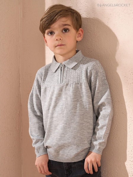 Angel & Rocket Caleb Quarter Zip Polo Shirt (AB2682) | 100 LEI - 116 LEI