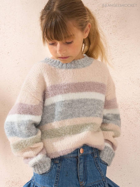 Angel & Rocket Sloane Stripe Metallic Jumper (AB2731) | 108 LEI - 125 LEI