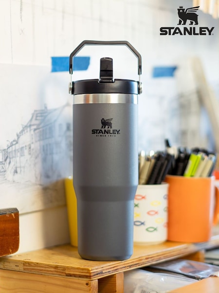 Stanley Charcoal IceFlow Flip Straw Tumbler Water Bottle 0.89L (AB2880) | €58