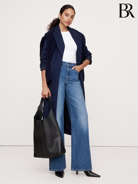 Banana Republic Blue The Icon Classic Wide Leg Jeans (AB2909) | €112