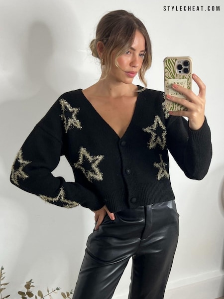 Style Cheat Fallon Star Sparkle Cardigan (AB2974) | € 41