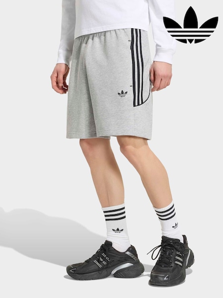 Grey - Regular Adidas Originals Spacer Teamgeist 26 Cutline Shorts