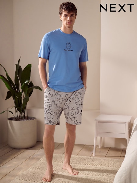 modra - Licence Mr Men Grumpy Short Pyjamas Set (AB3364) | € 34