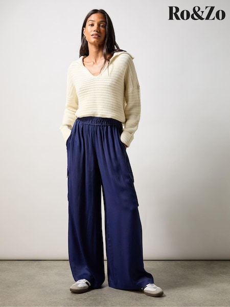Ro&Zo Satin Cargo Trousers (AB3447) | 76 €