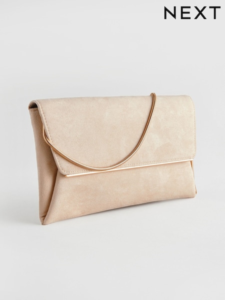 Nude Clutch Bag With Detachable Chain (AB3556) | €26.50