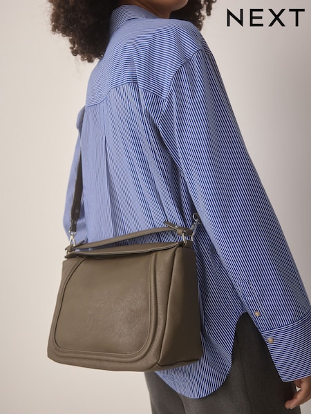 Khaki Green Slouchy Cross-Body Bag (AB3560) | €18