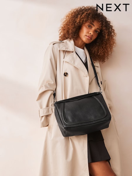 Black Slouchy Cross-Body Bag (AB3561) | €37