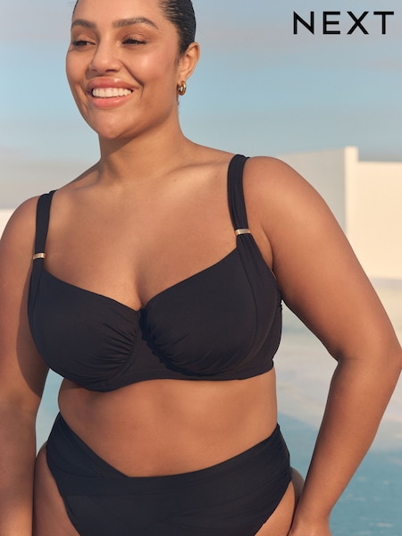 שחור - F-K Underwired Bikini Top (AB3587) | ‏127‏₪